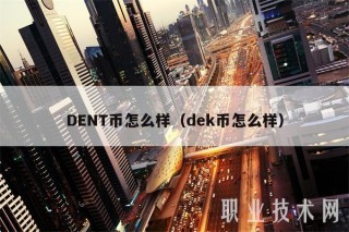 DENT币怎么样（dek币怎么样）